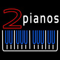 2 Pianos Neonskylt