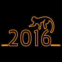 2016 With Monkey Neonskylt