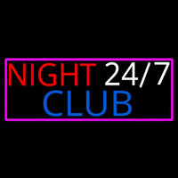 24 7 Night Club Neonskylt