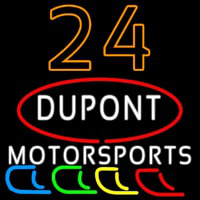 24 Dupont NASCAR Neonskylt