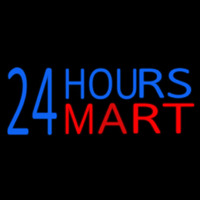 24 Hours Mini Mart Neonskylt