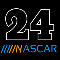 24 NASCAR Neonskylt