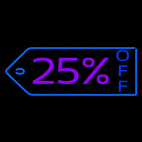 25 Percent Off Neonskylt