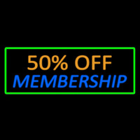 50 Off Membership Neonskylt