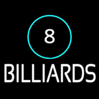 8 Billiards Neonskylt