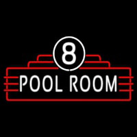8 Pool Room Neonskylt