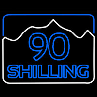 90 Shilling Logo Neonskylt