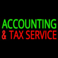 Accounting And Ta  Service Neonskylt