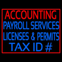 Accounting Payroll Neonskylt