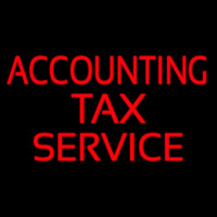 Accounting Ta  Service Neonskylt