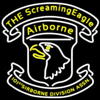 Airborne Division Screaming Eagle Neonskylt
