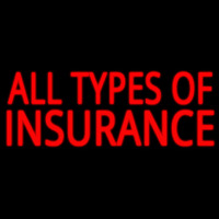 All Types Insurance Neonskylt