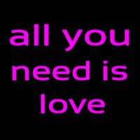 All You Need Is Love Neonskylt