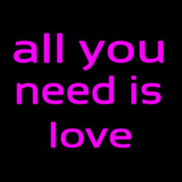 All You Need Is Love Neonskylt