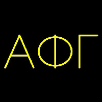 Alpha Phi Gamma Sorority Neonskylt