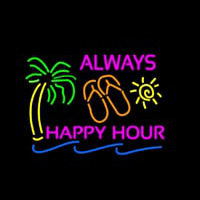 Always Happy Hour Neonskylt