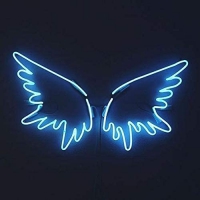 Angel Wings Neonskylt