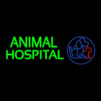 Animal Hospital Dog Cat Logo Veterinary Neonskylt