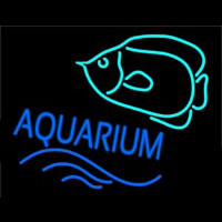Aquarium With Fish Logo Neonskylt