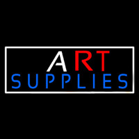 Art Blue Supplies With White Border Neonskylt