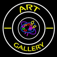 Art Gallery With Logo Neonskylt