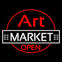 Art Market Open Neonskylt