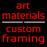 Art Materials Custom Framing Neonskylt