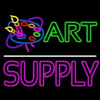 Art Supply With Logo 1 Neonskylt