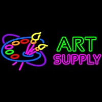Art Supply With Logo Neonskylt