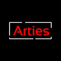 Arties With Border Neonskylt