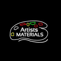 Artists Materials Neonskylt