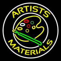 Artists Materials With Logo Neonskylt