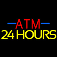 Atm 24 Hrs 1 Neonskylt