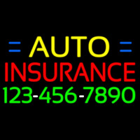 Auto Insurance With Phone Number Neonskylt
