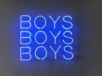 BOYS BOYS BOYS Neonskylt