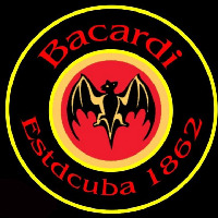 Bacardi Estdcuba 1862 24x24 Rum Sign Neonskylt