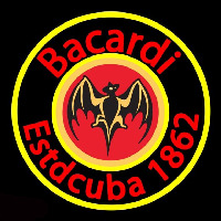 Bacardi Estdcuba 1862 Rum Sign Neonskylt