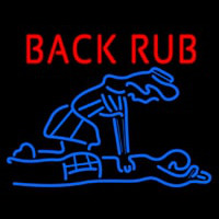 Back Rub With Logo Neonskylt