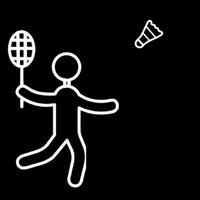Badminton Player Neonskylt