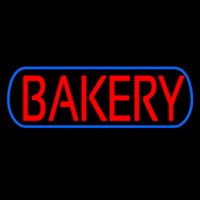 Bakery Blue Border Neonskylt