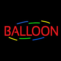 Balloon Multicolored Deco Style Neonskylt