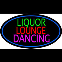 Bar Liquor Lounge Dancing With Wine Glasses Neonskylt