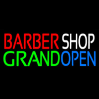 Barber Shop Grand Open Neonskylt