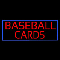Baseball Cards Neonskylt