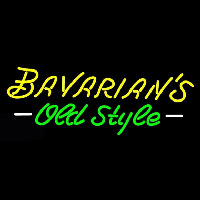 Bavarians Cursive Old Style Neon Sign Neonskylt