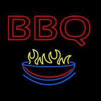 Bbq With Bowl Neonskylt