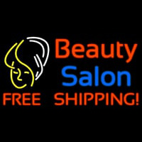 Beauty Salon Free Shipping Logo Neonskylt