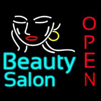 Beauty Salon Open Neonskylt