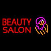 Beauty Salon With Girl Neonskylt