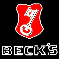 Beck Key Label Beer Sign Neonskylt